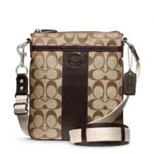 Coach Legacy Signature Swinpack Crossbody - Brown